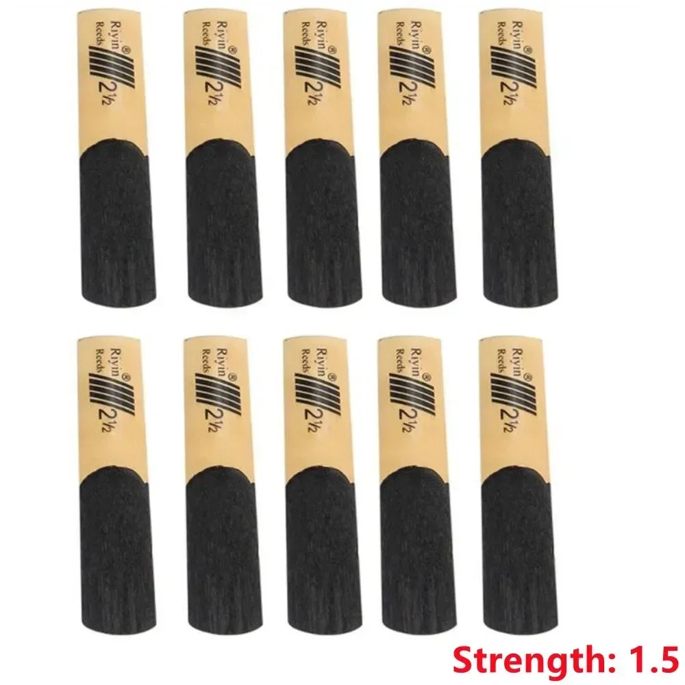 Pack com 10 Palhetas para Sax Tenor – Forças 1.5 a 4.0 com Estojo Plástico