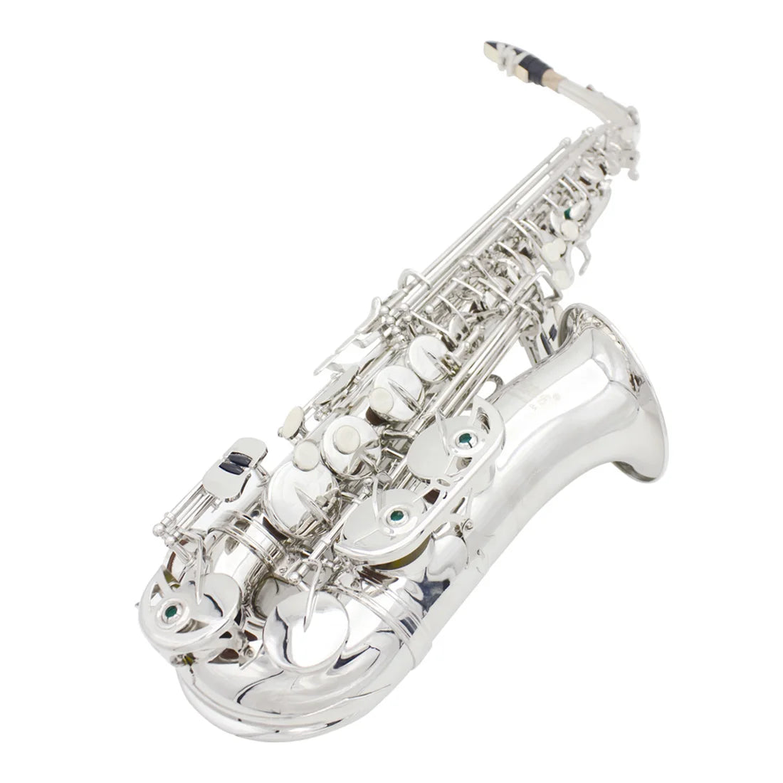 Saxofone Alto Eb Profissional de Latão com Estojo, Palheta e Acessórios – Envio do Brasil