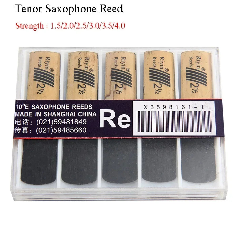 Pack com 10 Palhetas para Sax Tenor – Forças 1.5 a 4.0 com Estojo Plástico