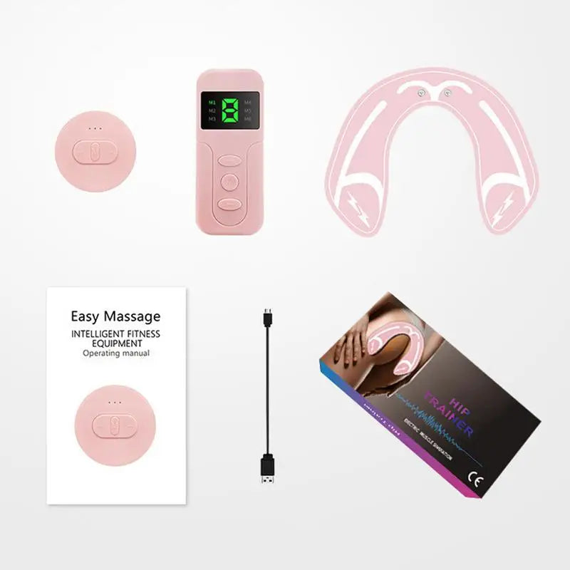 Tonificador EMS Smart para Glúteos — Estimulador Muscular com Vibração e Ajuste de Intensidade" (Palavras-chave incluídas: EMS, glúteos, estimulador muscular, tonificador, exercício)