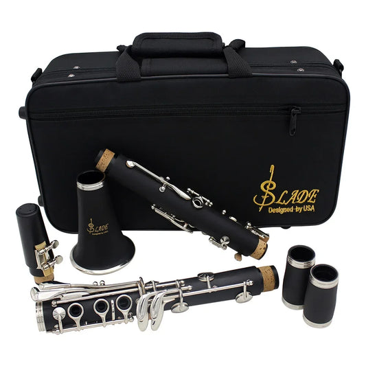 Clarinete Profissional Bb Slade 17 Teclas – Bakelite com Estojo e Acessórios