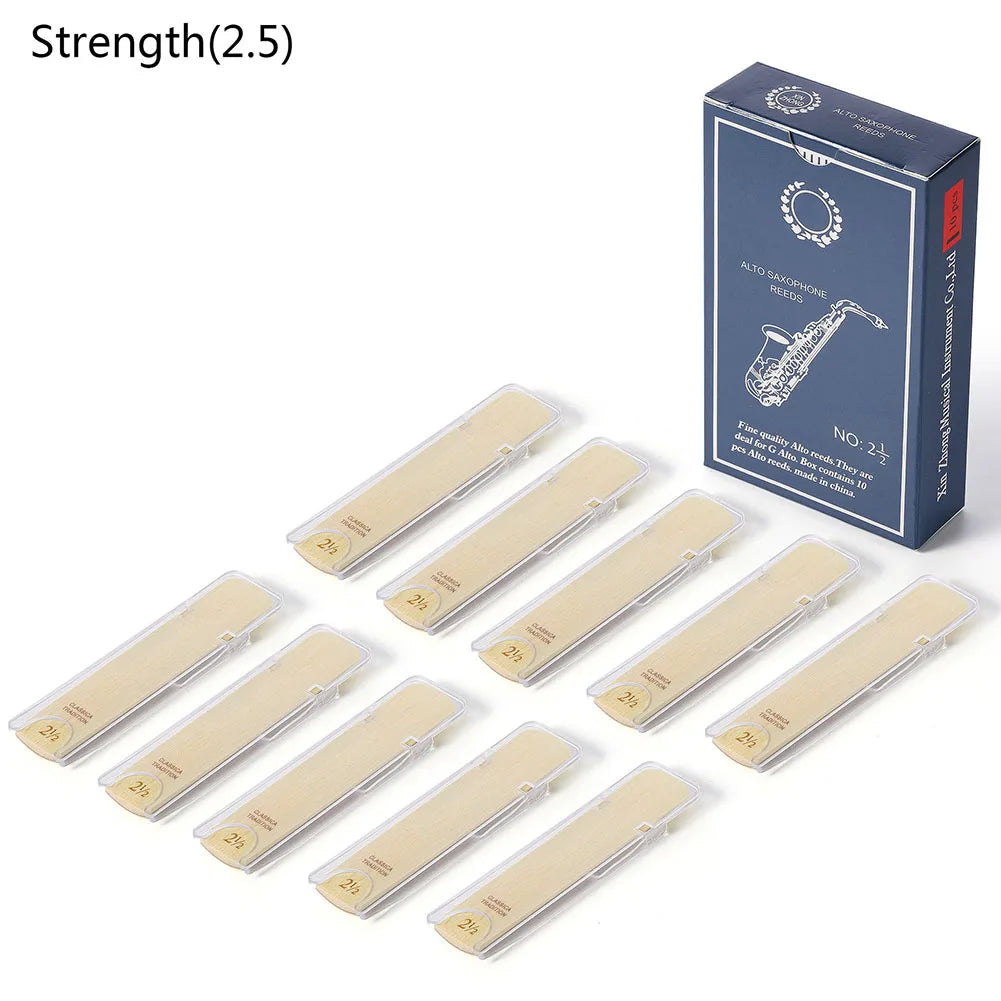 Pack com 10 Palhetas para Sax Alto – Forças 1.0 a 3.5