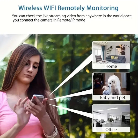 Mini Câmera de Segurança Wi-Fi 1080p com Visão Noturna e Áudio – Monitoramento Discreto para Casa ou Escritório