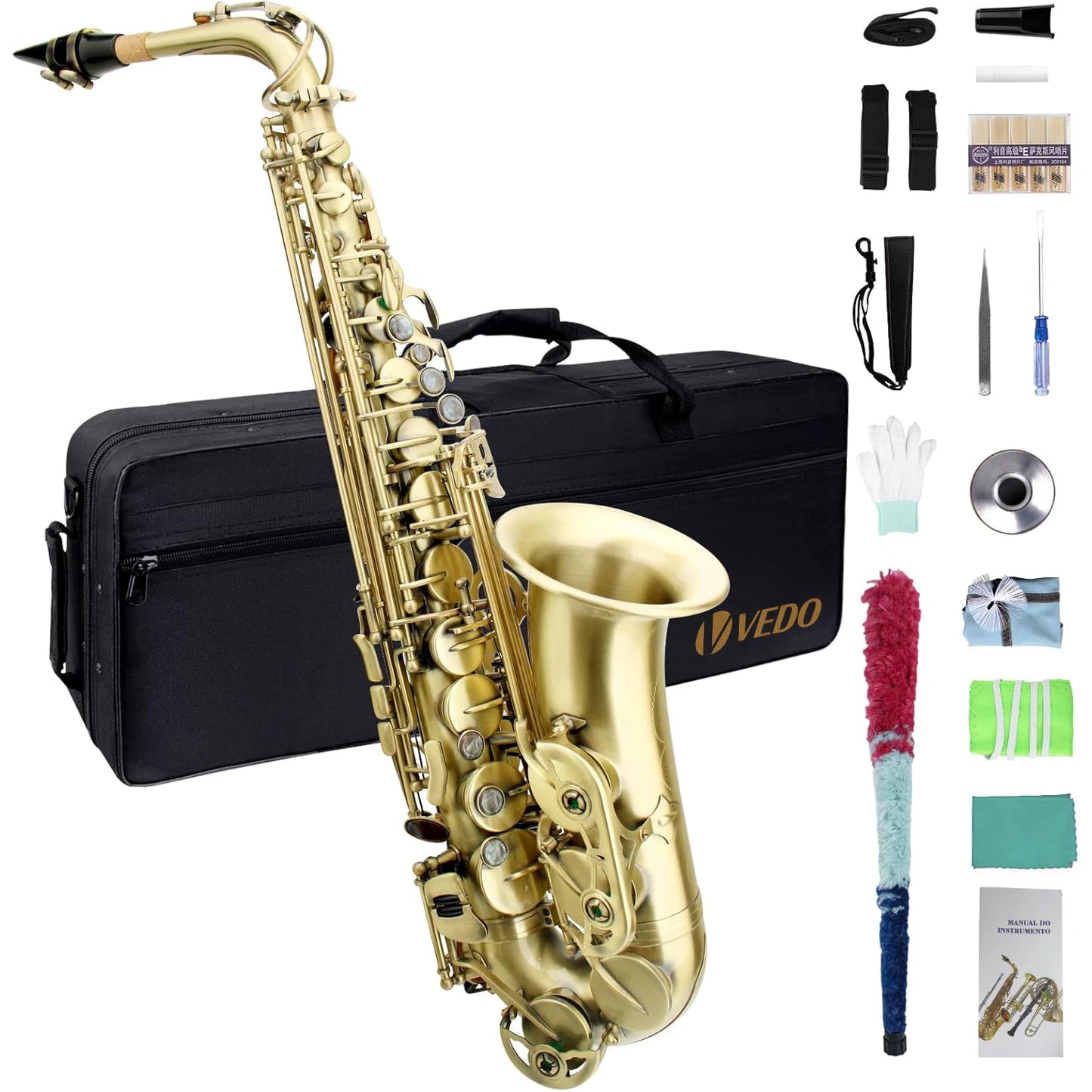 Saxofone Alto E-Level – Ideal para Iniciantes e Estudantes