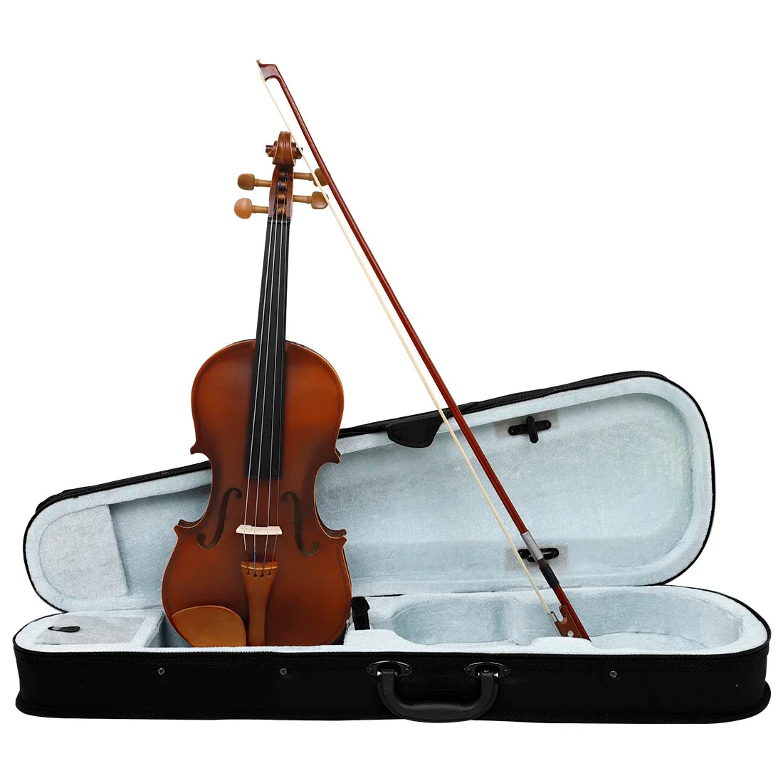 Violino 4/4 Astonvilla Madeira Natural Fosca, Esculpido à Mão – Com Estojo e Arco