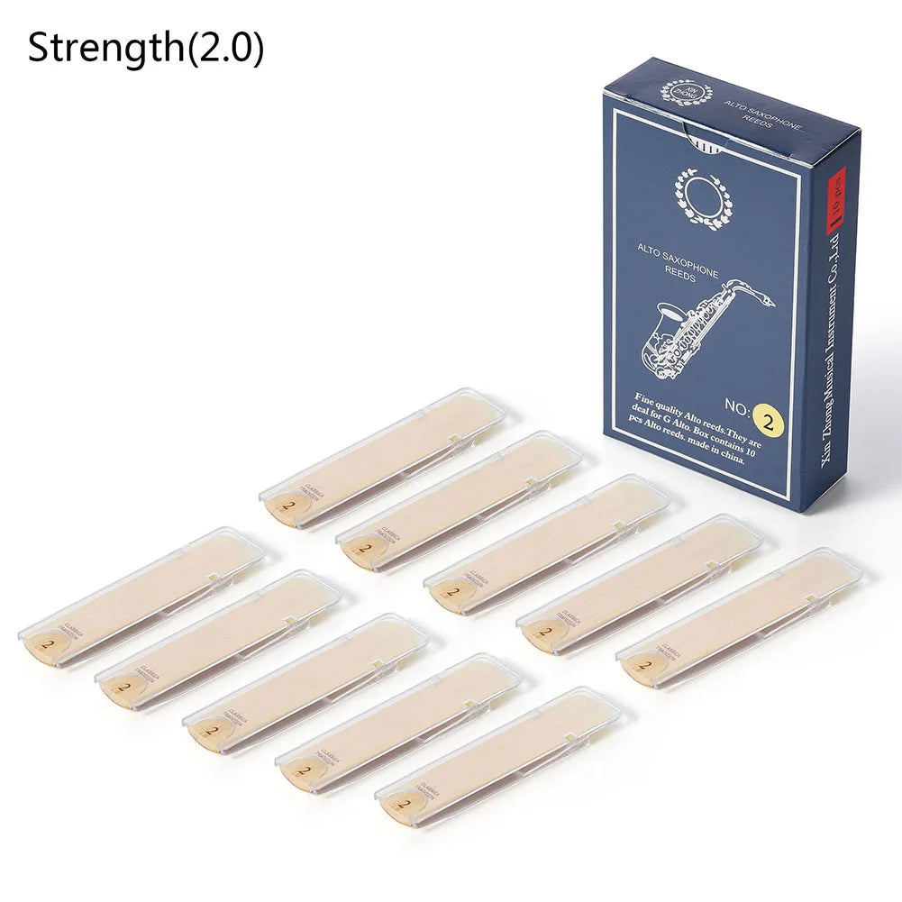 Pack com 10 Palhetas para Sax Alto – Forças 1.0 a 3.5