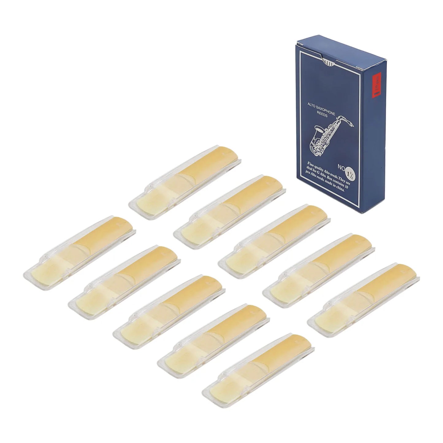 Pack com 10 Palhetas para Sax Alto – Forças 1.0 a 3.5