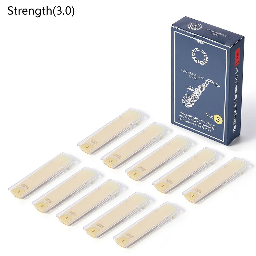 Pack com 10 Palhetas para Sax Alto – Forças 1.0 a 3.5