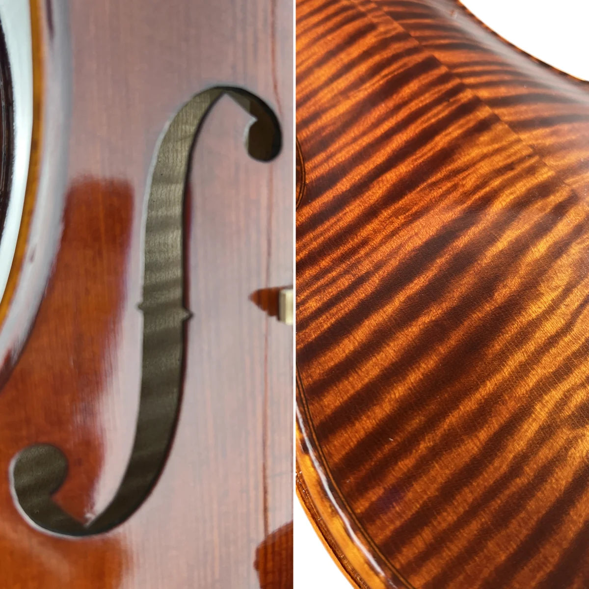 Violino Alto Antonio Stradivarius 15"-16" Madeira Maciça Varnish com Arco e Estojo de Espuma