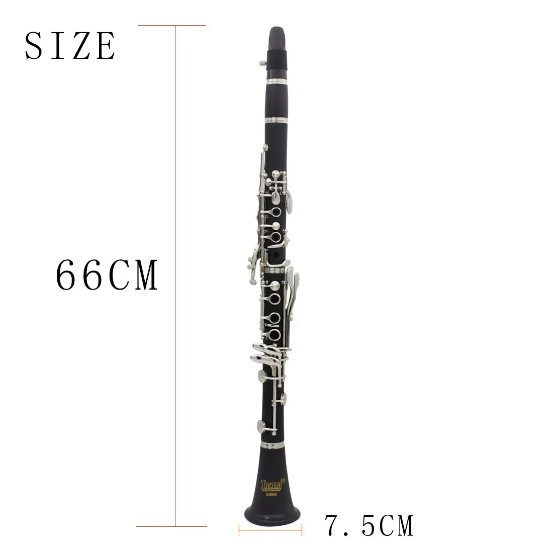 IRIN Clarinet Bb Clarinet 17 Keys 6 Rings Bakelite Clarinet Blackwinds Professional Clarinetto Woodwind Instruments With Bag