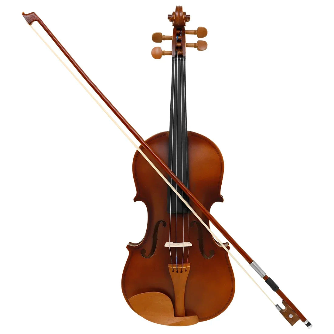 Violino 4/4 Astonvilla Madeira Natural Fosca, Esculpido à Mão – Com Estojo e Arco