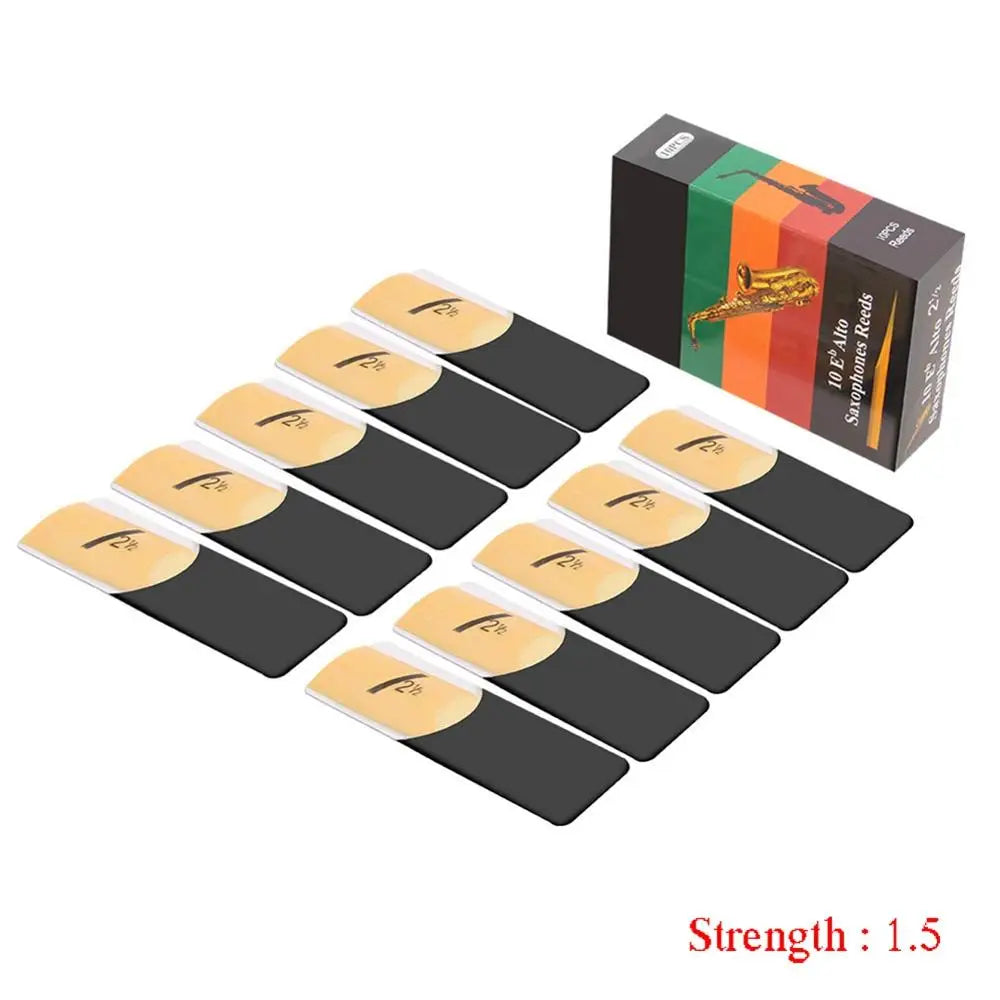 Pack de 10 Palhetas para Sax Alto – Força 1,5 a 4,0