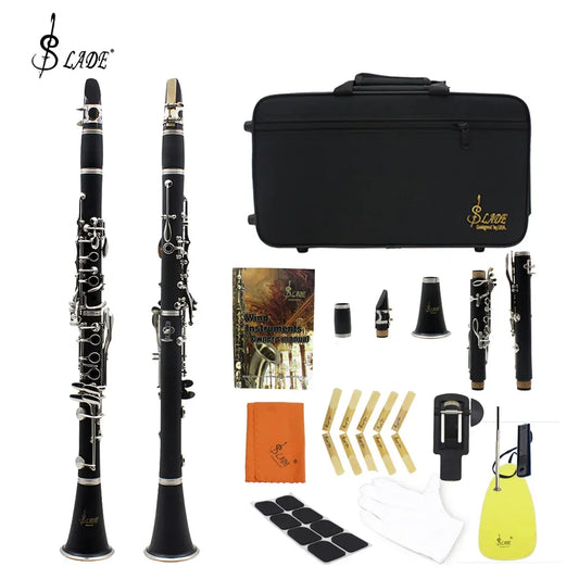 Clarinete Profissional Bb Slade 17 Teclas – Bakelite com Estojo e Acessórios