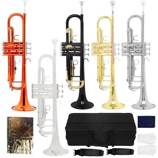Trompete Bb Multicolor Completo com Estojo e Acessórios