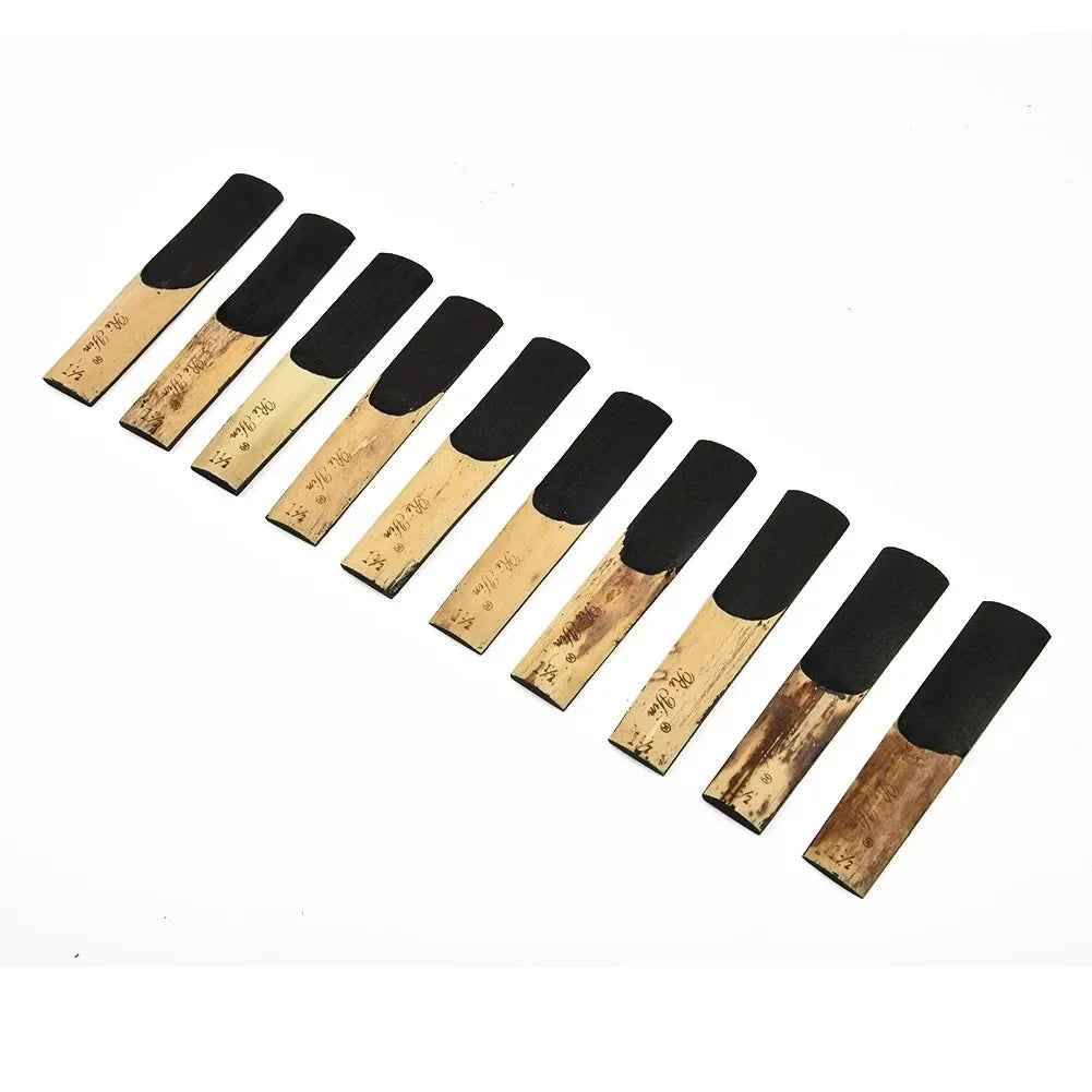 Pack com 10 Palhetas para Sax Tenor – Forças 1.5 a 4.0 com Estojo Plástico