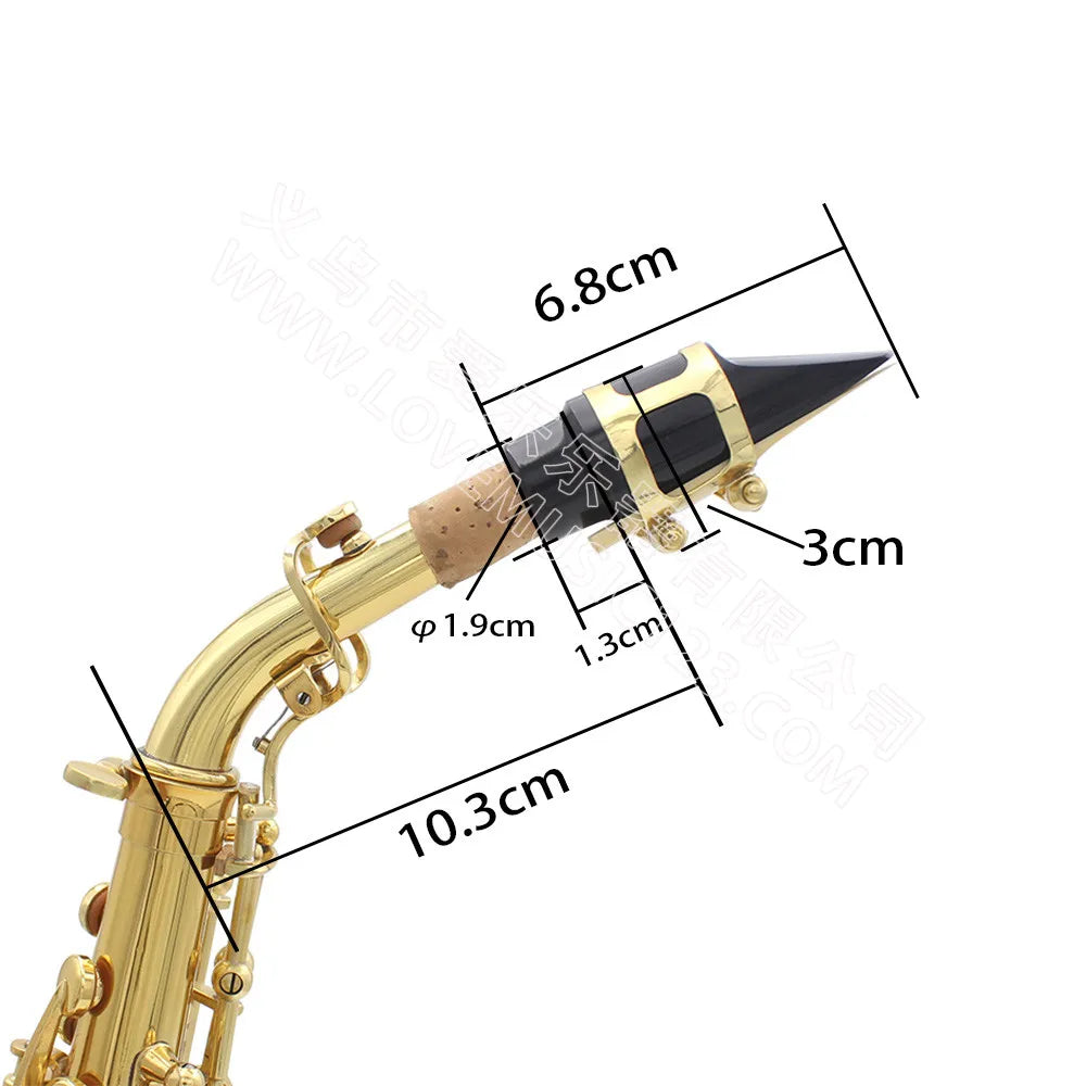 Saxofone Soprano Bb Profissional em Latão com Acessórios