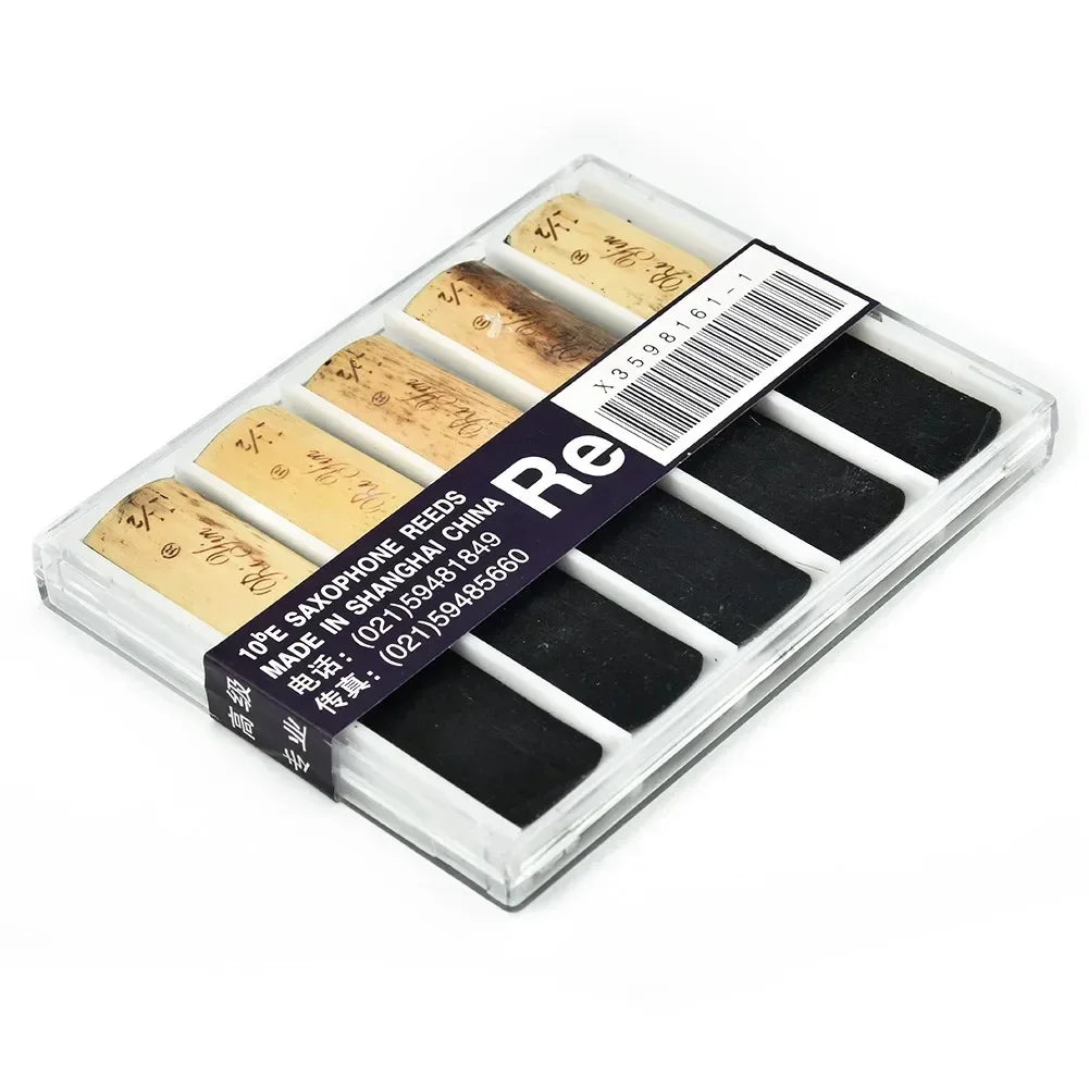 Pack com 10 Palhetas para Sax Tenor – Forças 1.5 a 4.0 com Estojo Plástico