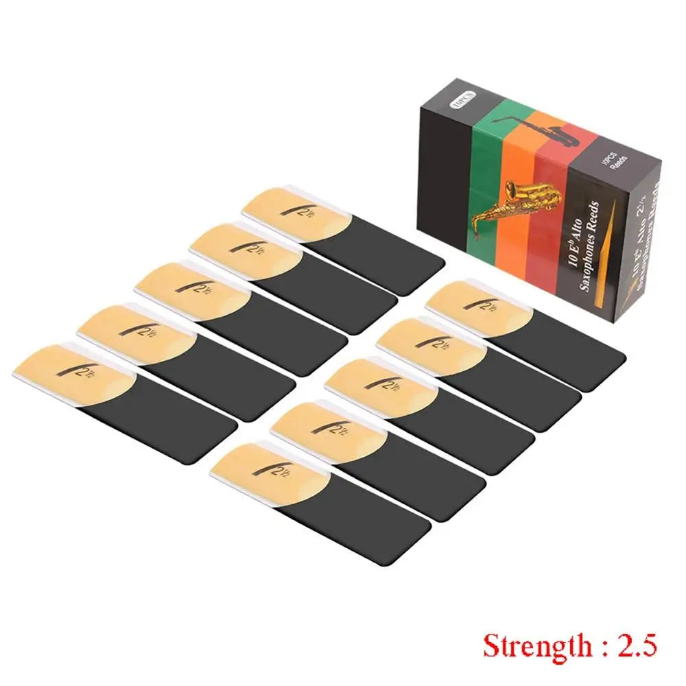 Pack de 10 Palhetas para Sax Alto – Força 1,5 a 4,0