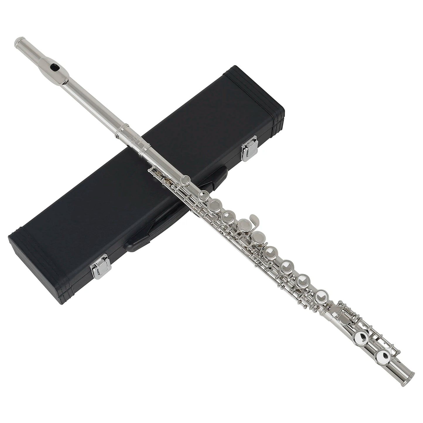 Flauta Transversal C Profissional SLADE – 16 Furos Fechados, Flauta de Concerto com Tecla E
