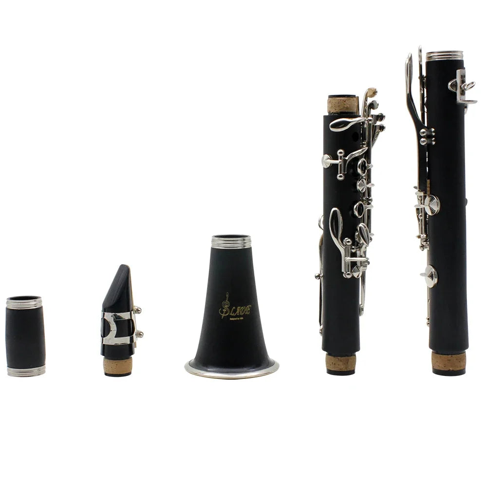 Clarinete Profissional Bb Slade 17 Teclas – Bakelite com Estojo e Acessórios