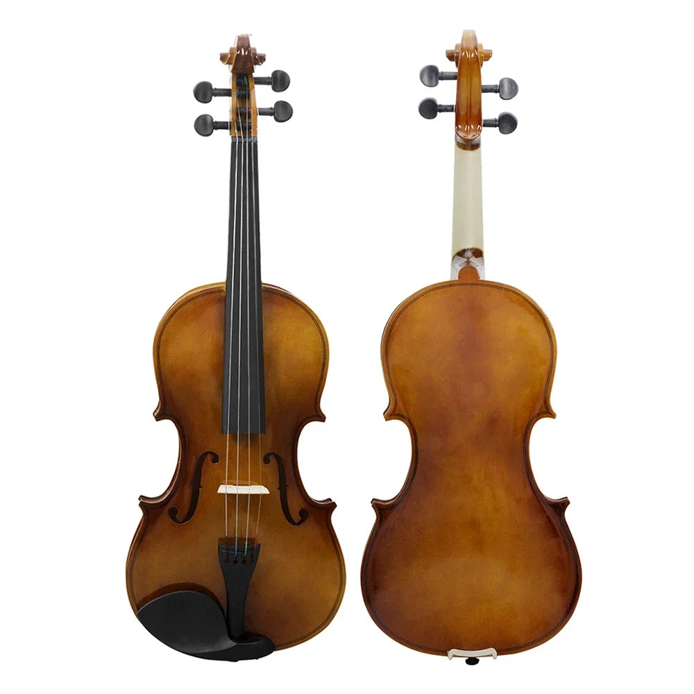 Violino Acústico 4/4 Full Size Basswood Astonvilla AV-102 com Estojo, Arco, Cordas, Espalheira, Afinador e Pano de Limpeza