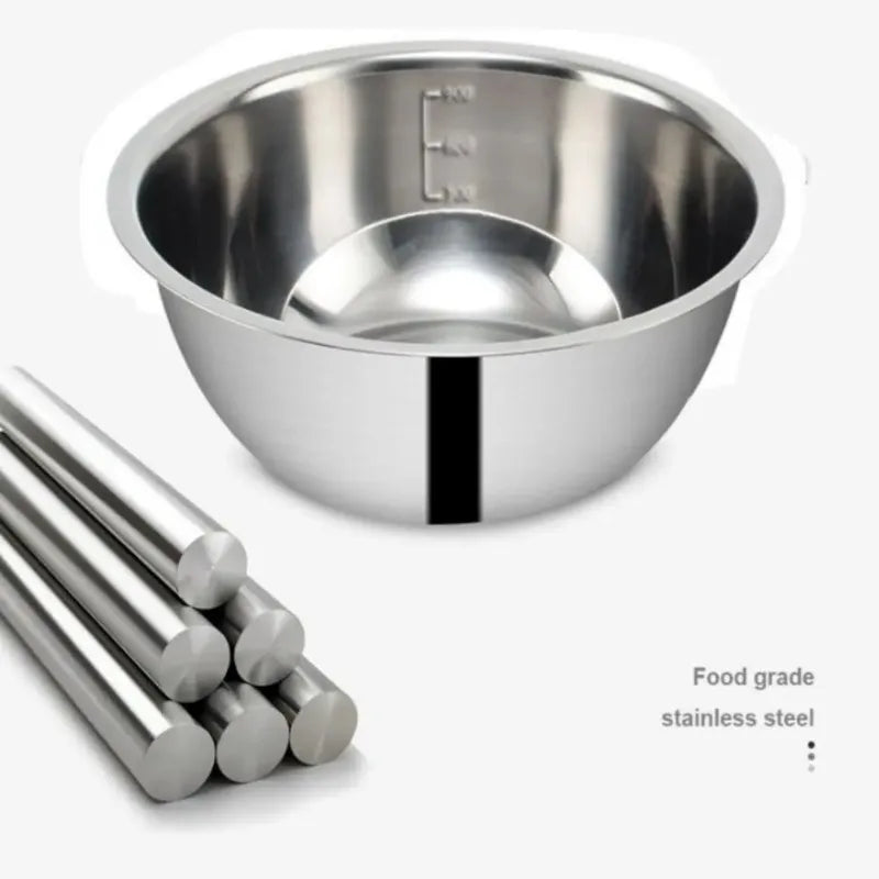 Conjunto de Tigelas Inoxidáveis para Mistura – Bowls Portáteis Empilháveis para Cozinha, Armazenamento e Camping