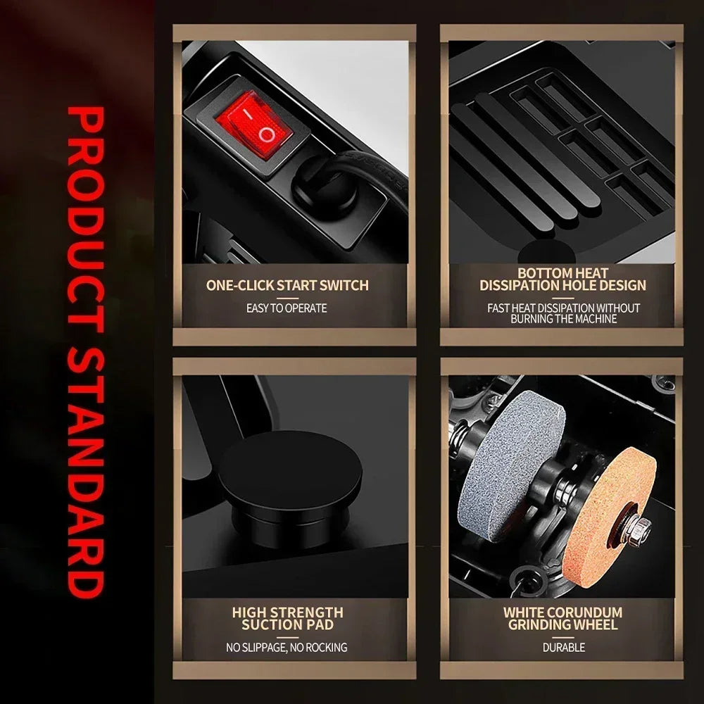 Afiador Elétrico Multifuncional 3 em 1 – Para Facas, Tesouras e Chaves de Fenda com Afiação Rápida Automática - Expresso Nippon