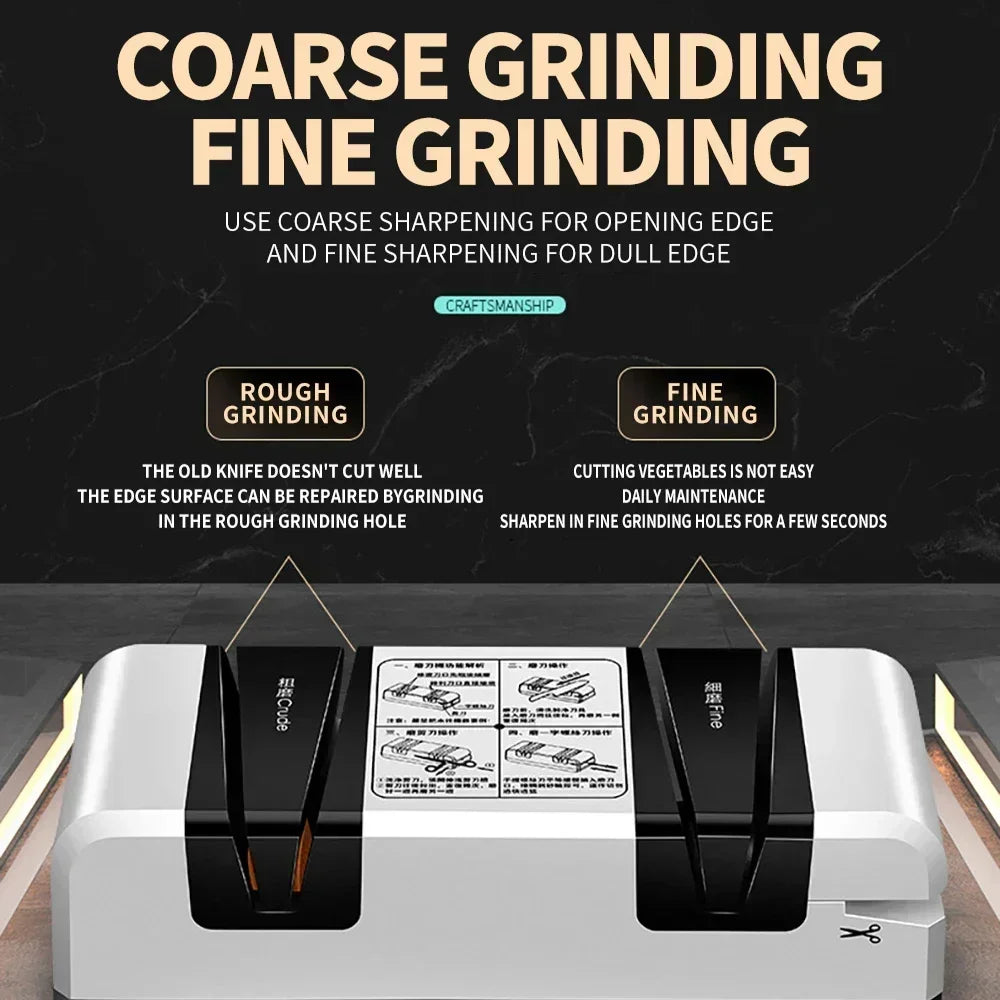 Afiador Elétrico Multifuncional 3 em 1 – Para Facas, Tesouras e Chaves de Fenda com Afiação Rápida Automática - Expresso Nippon