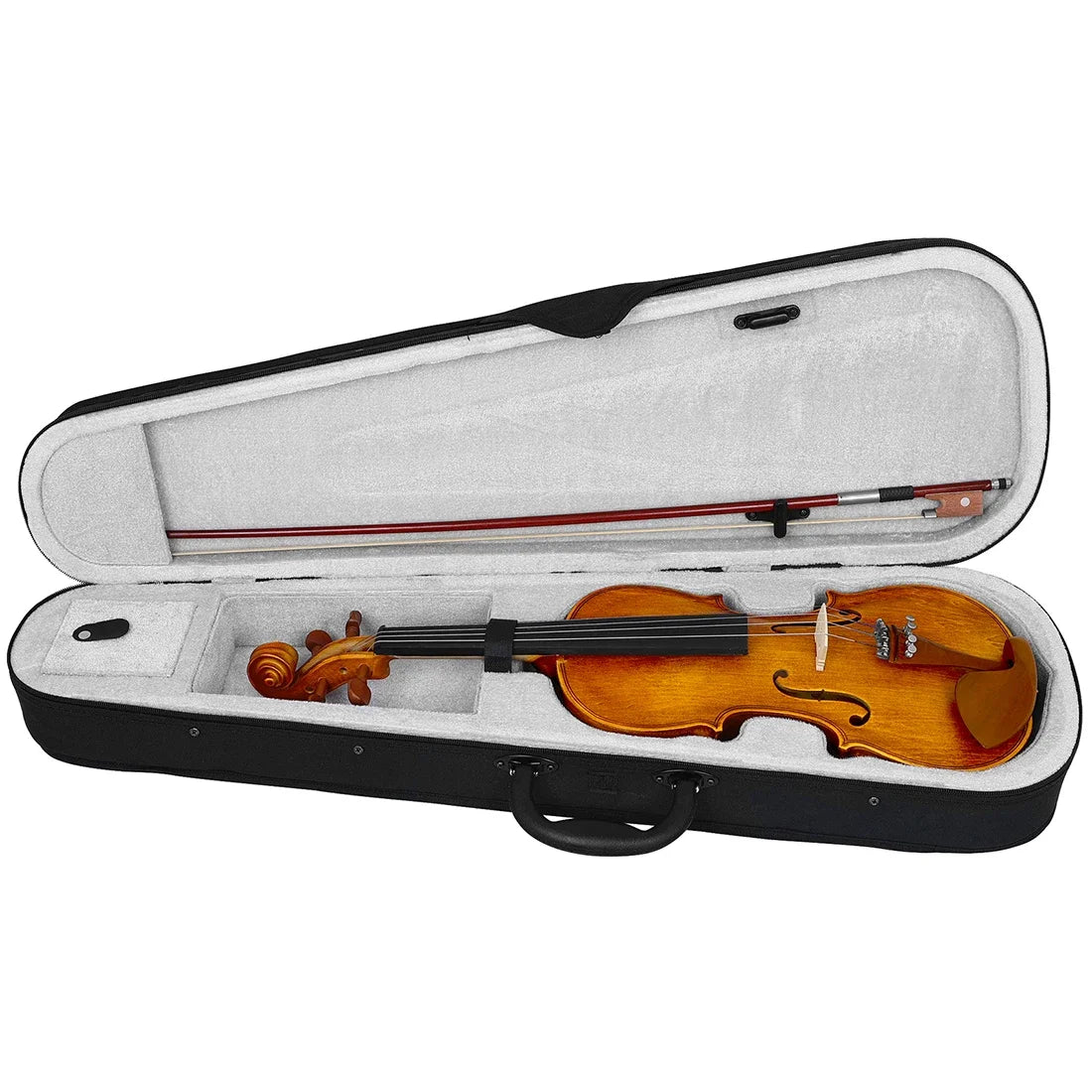 Violino 4/4 Astonvilla Cor Natural – Conjunto em Madeira Maciça com Estojo, Arco e Cordas para Iniciantes