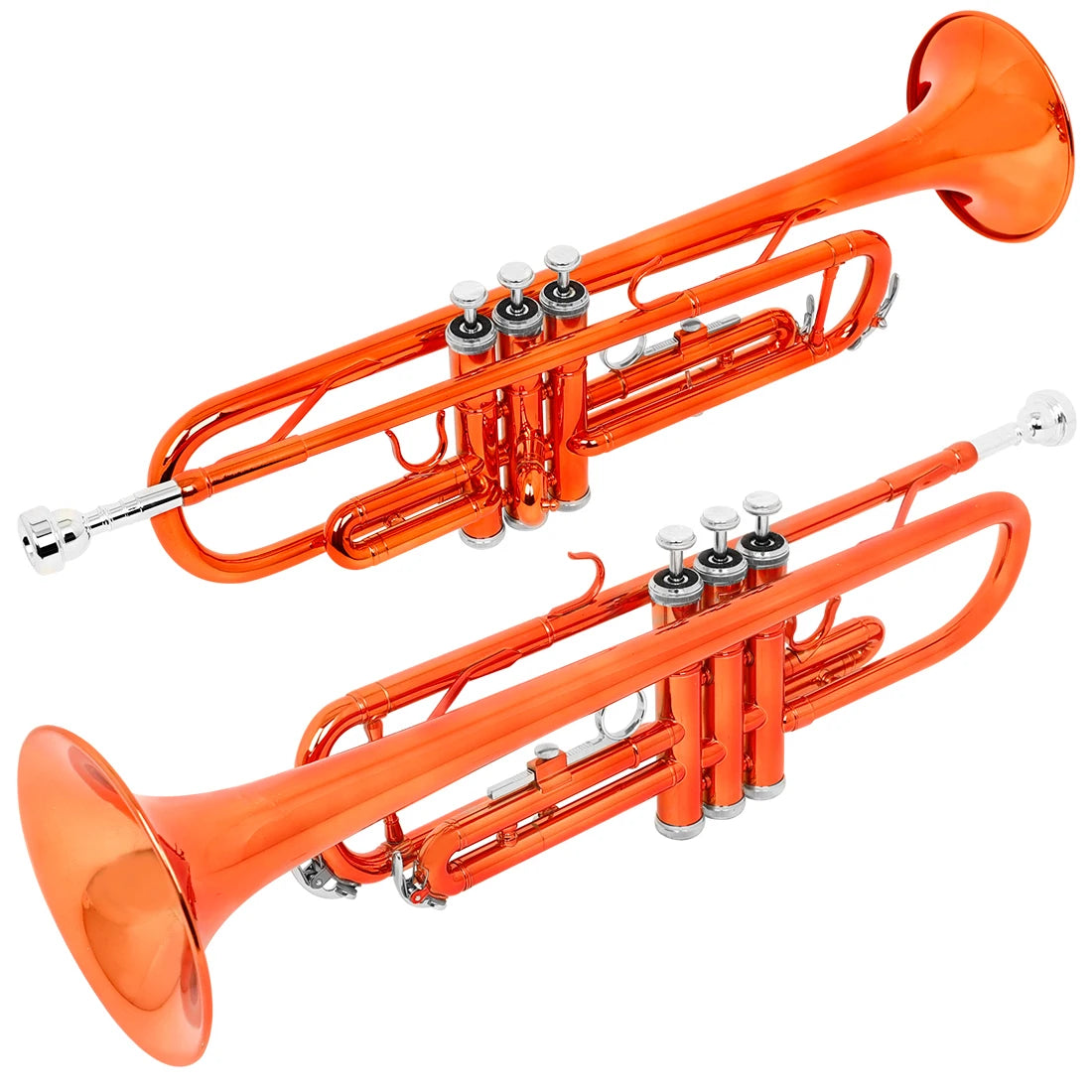 Trompete Bb Multicolor Completo com Estojo e Acessórios
