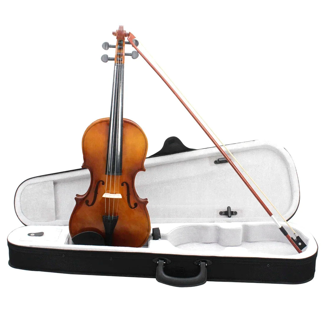 Violino Acústico 4/4 Full Size Basswood Astonvilla AV-102 com Estojo, Arco, Cordas, Espalheira, Afinador e Pano de Limpeza
