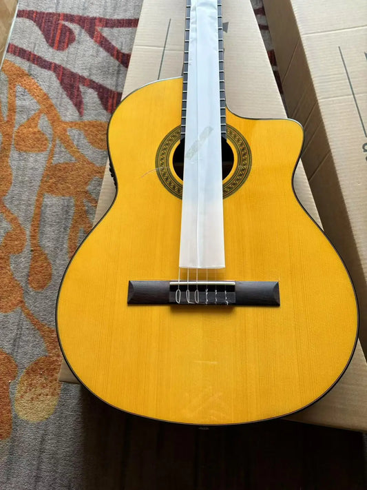 Violão Flamenco 39" VFG25 Cutaway Topo Abeto Corpo Mogno Cordas Nylon