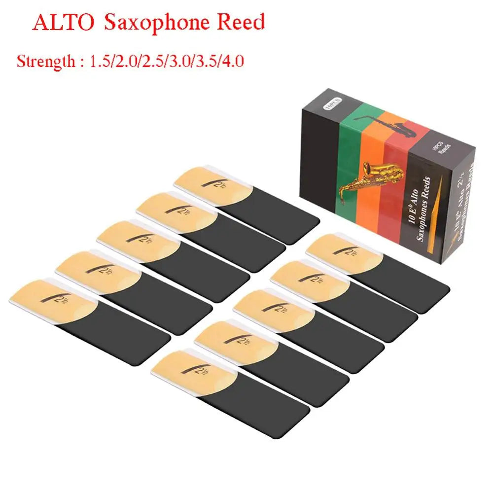 Pack de 10 Palhetas para Sax Alto – Força 1,5 a 4,0