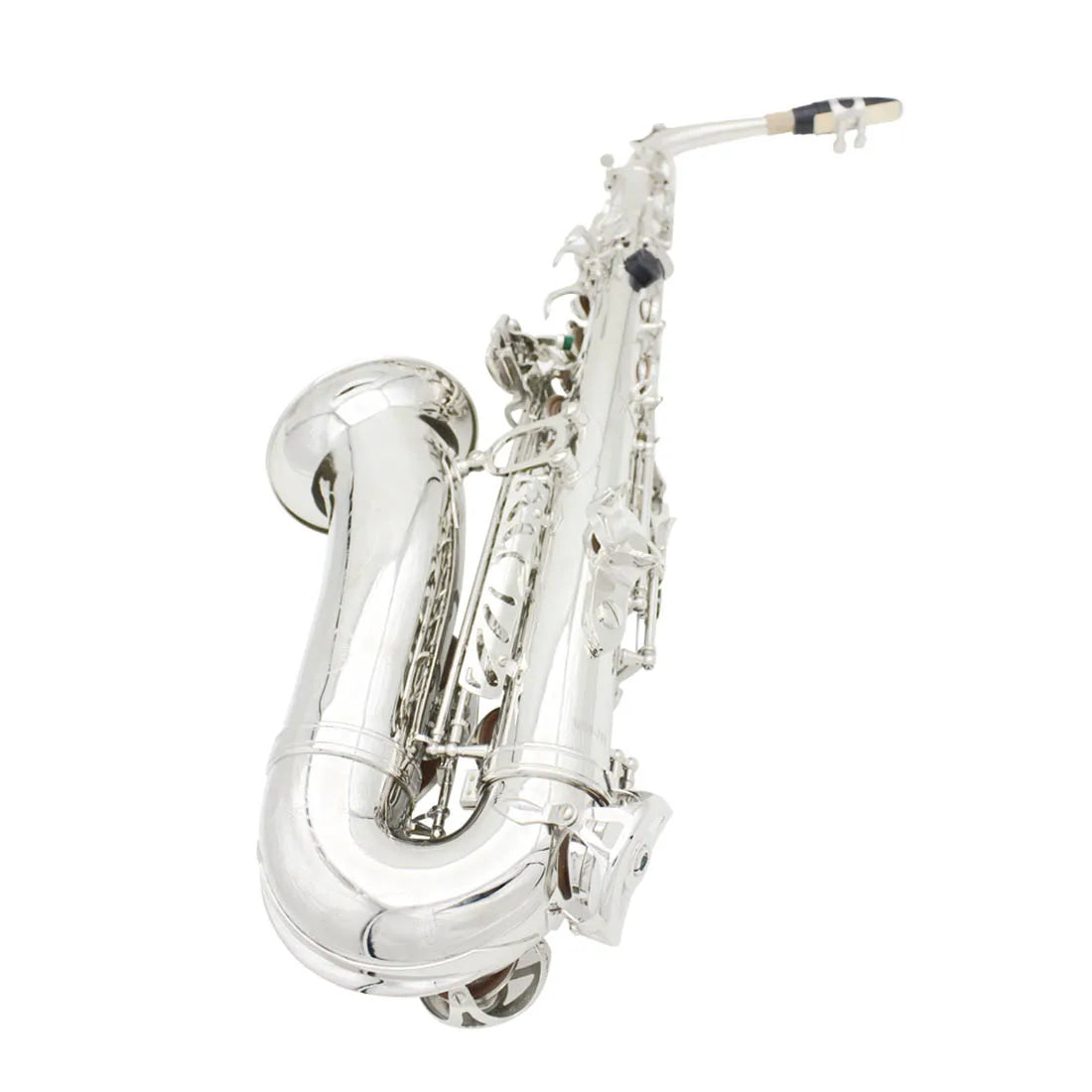 Saxofone Alto Eb Profissional de Latão com Estojo, Palheta e Acessórios – Envio do Brasil