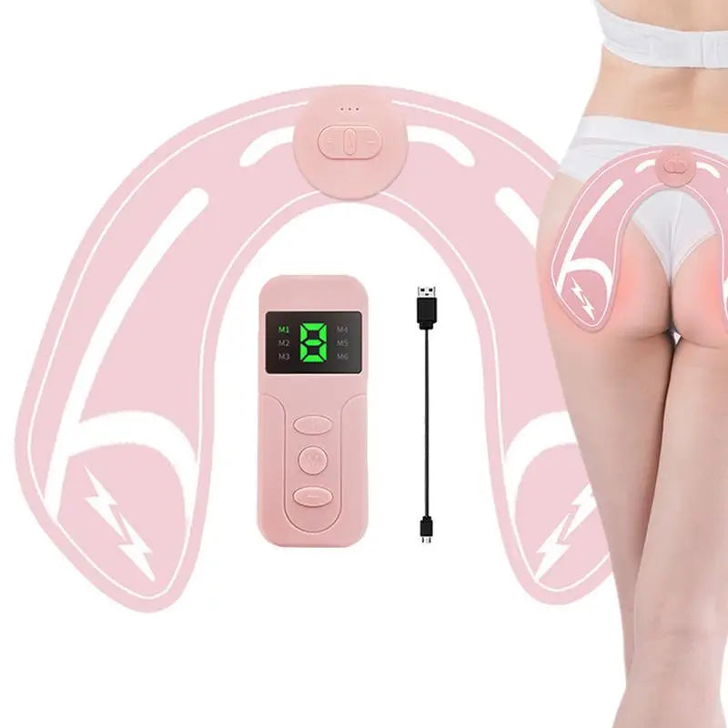 Tonificador EMS Smart para Glúteos — Estimulador Muscular com Vibração e Ajuste de Intensidade"  (Palavras-chave incluídas: EMS, glúteos, estimulador muscular, tonificador, exercício)
