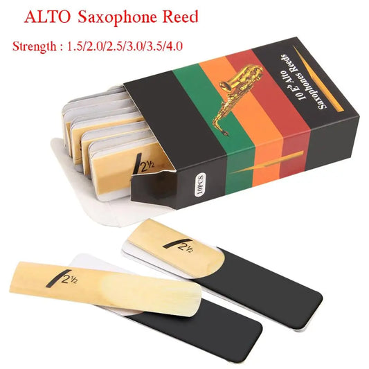 Pack de 10 Palhetas para Sax Alto – Força 1,5 a 4,0
